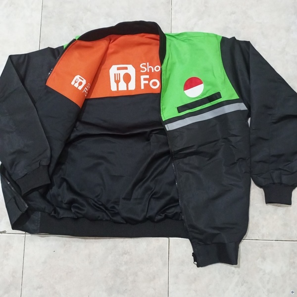 jaket grab dibalik sopi bisa dipake bolak balik keren