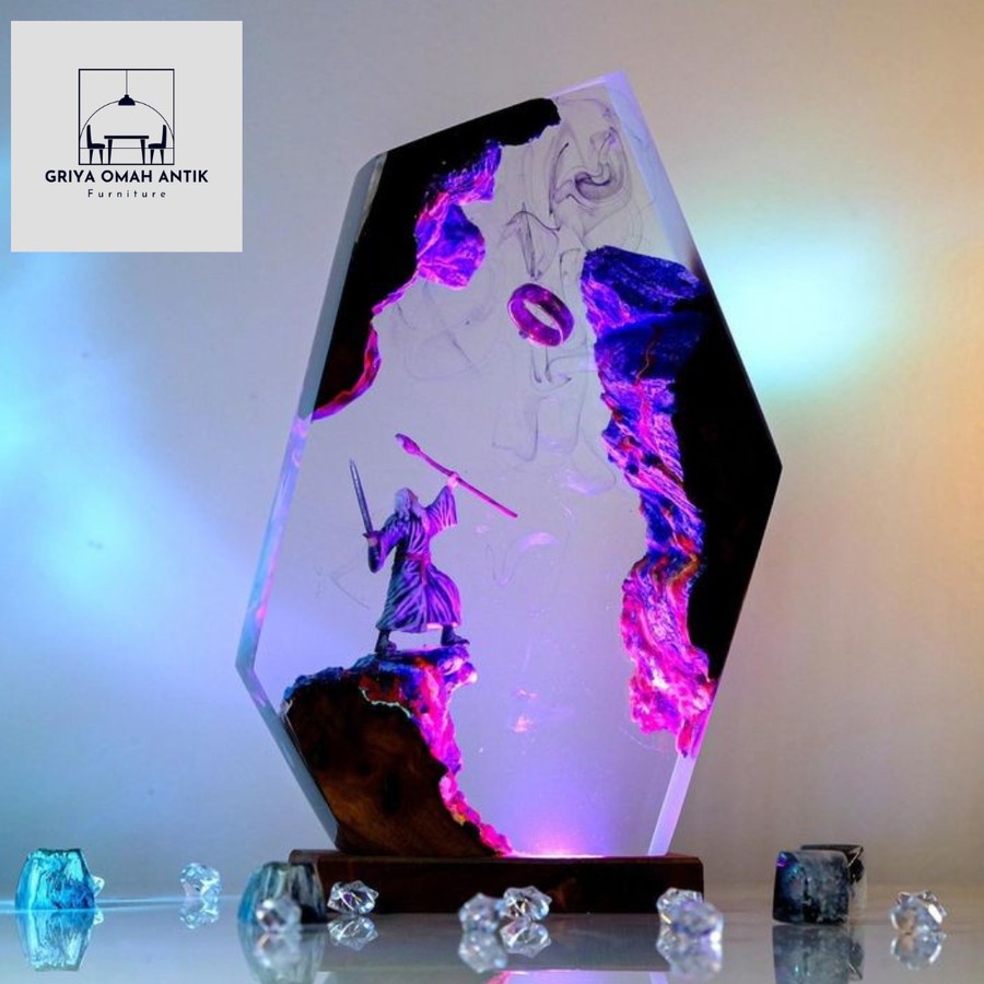 lampu tidur lampu unik lampu hias resin lampu hias bisa custom