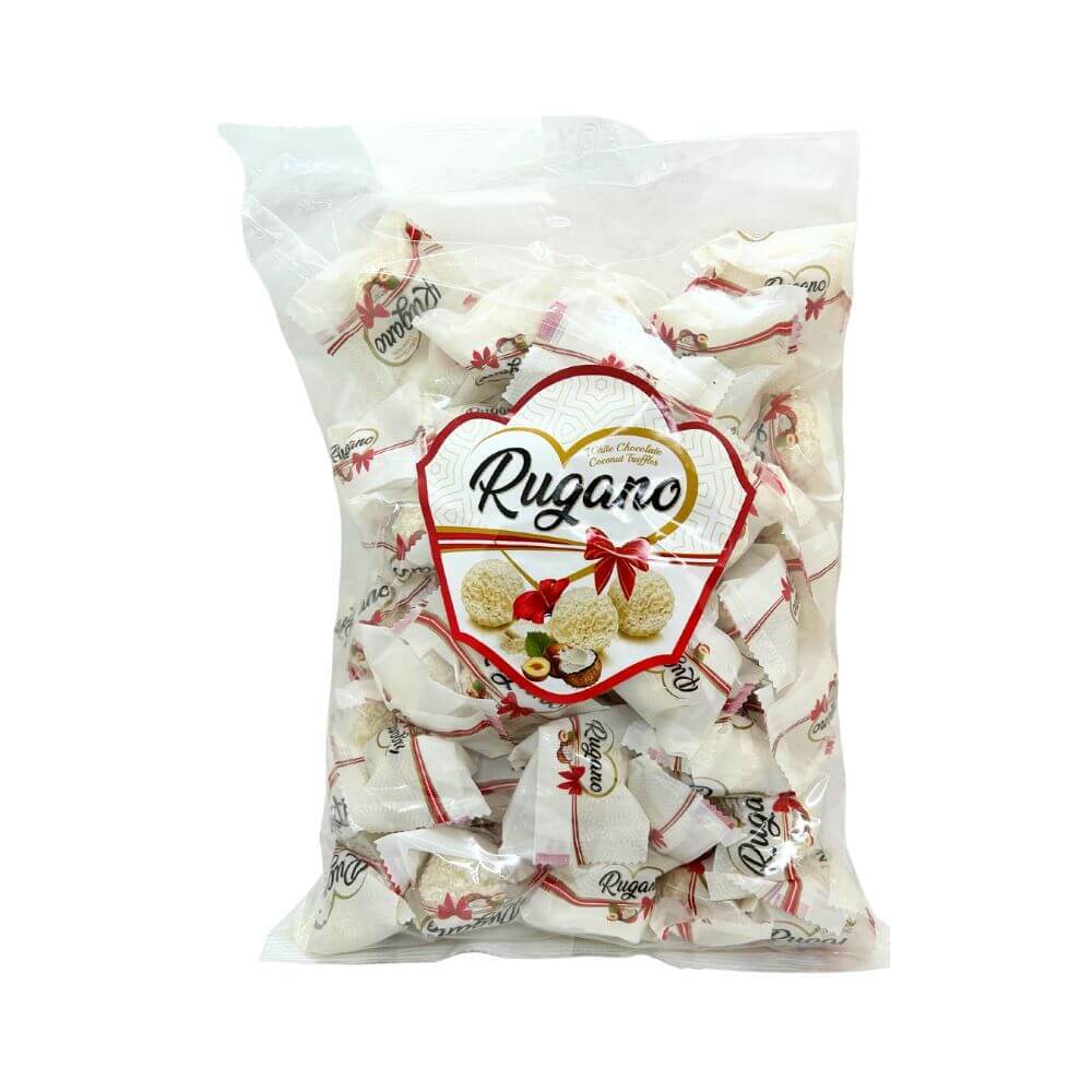 

Rugano White Chocolate Coconut Truffles | Coklat Viral | Coklat oleh-oleh Umroh | Coklat Import Premium | Permen cokelat putih