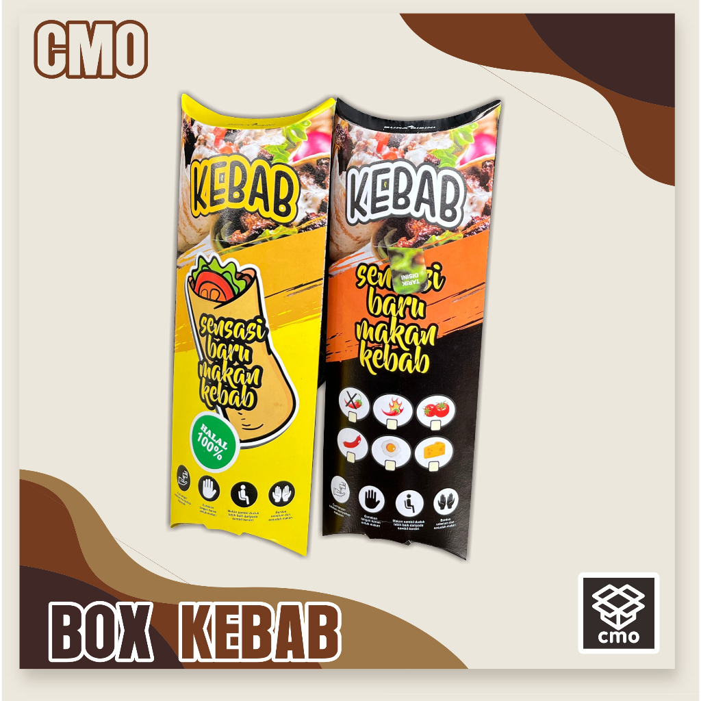 

Kemasan Kebab universal full print tanpa merk 24x9 cm