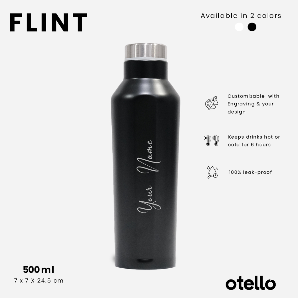 Otello Custom Tumbler Flint Corkcicle Dupe Canteen Botol Minum Grafir
