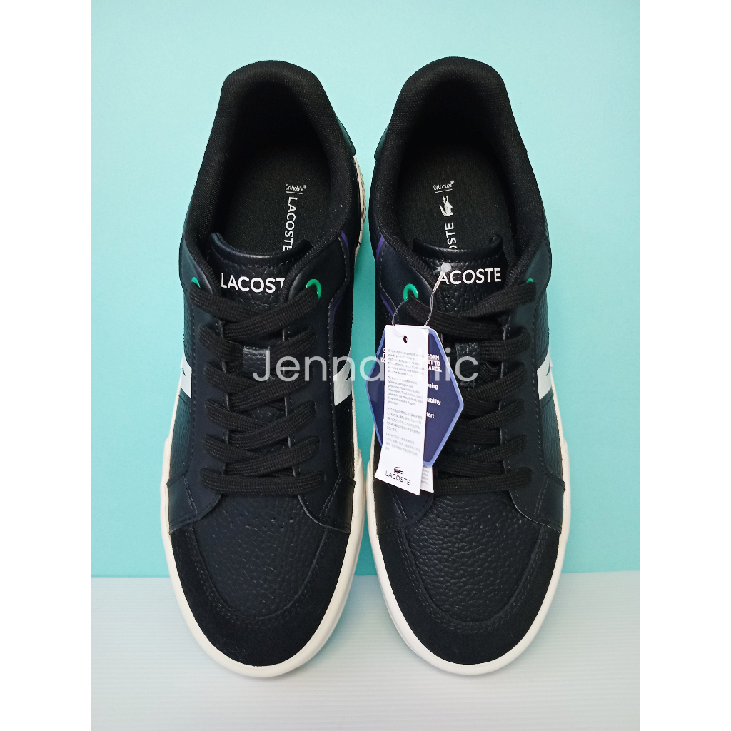 LCT33 | 42P | SEPATU LACOSTE ORIGINAL | WARNA HITAM | TALI PIPIH | SNEAKERS | SEPATU ASLI