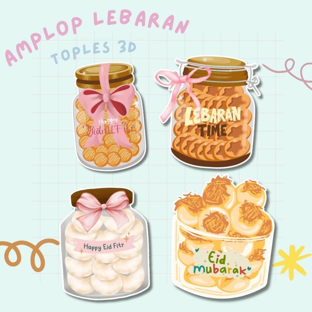 

Amplop Lebaran Amplop Idul Fitri Amplop Hari raya Amplop 3D Toples Kue