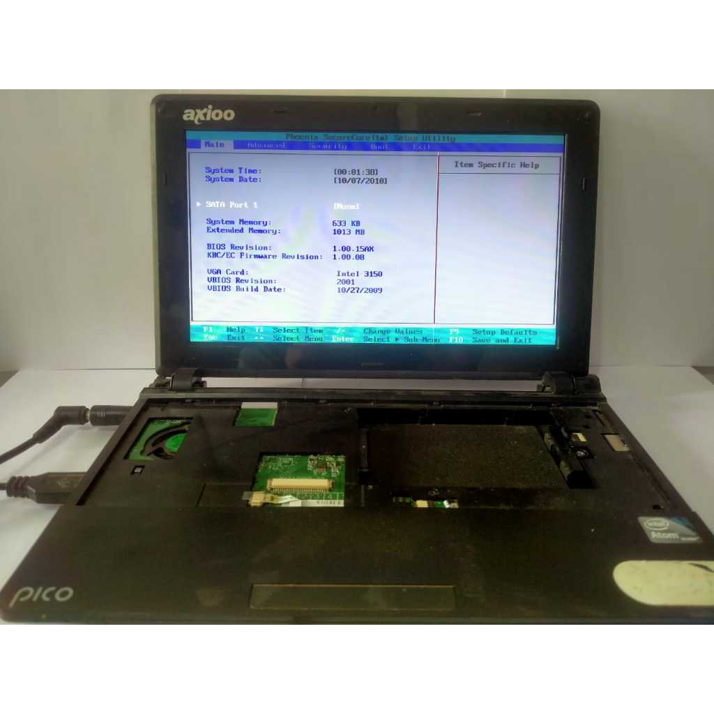 mobo axioo pico m1110/clevo m1110 normal tested