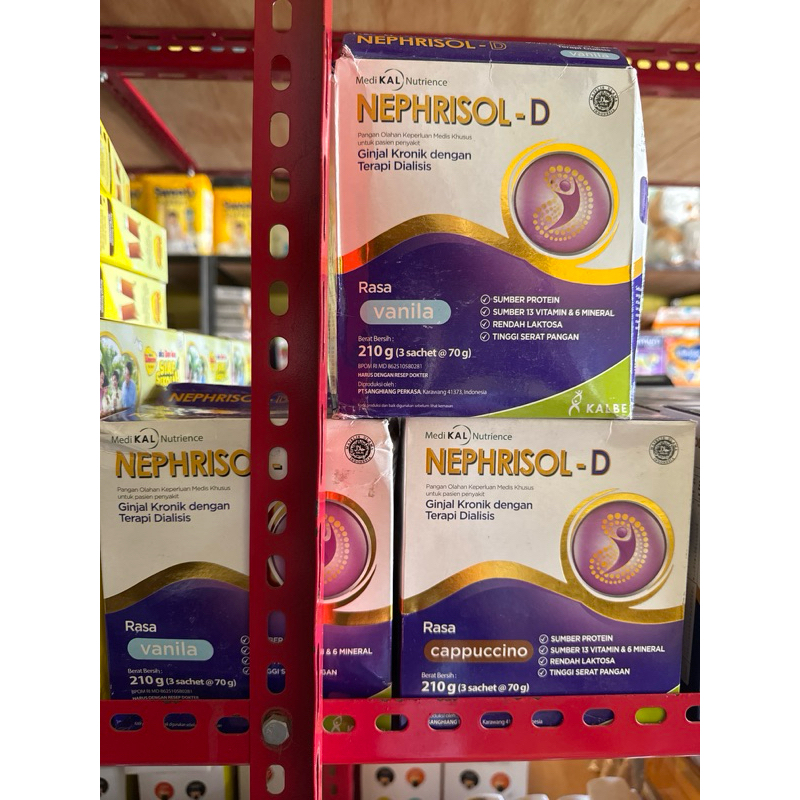 

NEPHRISOL-D 210g GINJAL KRONIK DENGAN TERAPI DIALISIS CAPPUCCINO,VANILA