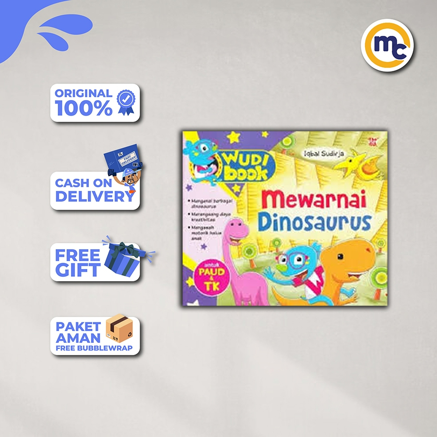 WUDI BOOK : MEWARNAI DINOSAURUS