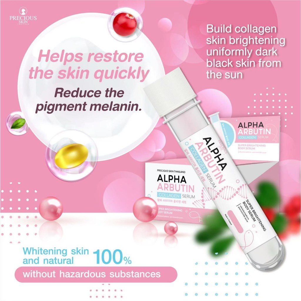 TOFU SKINCARE - ALPHA ARBUTIN 3+ COLLAGEN BODY SERUM WHITENING PEMUTIH  BADAN ASLI 100% ORI THAILAND