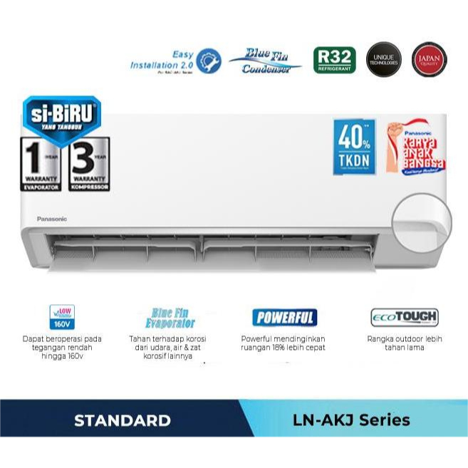 AC PANASONIC SIBIRU 1/2 PK LN5AKJ LOW VOLT R32