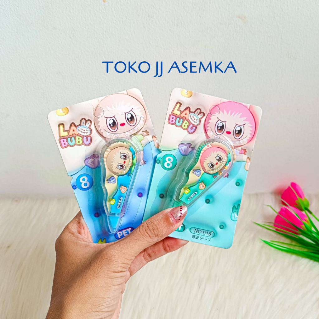 

CORRECTION TAPE SATUAN LABUBU KECIL CT-1747 TIPE X HAPUSAN PULPEN LISA BLACKPINK MURAH GROSIR COD