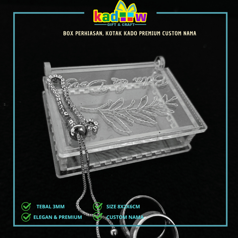

Kotak Perhiasan / Box Kado / Kotak Kado / Gift Box / Custom Nama