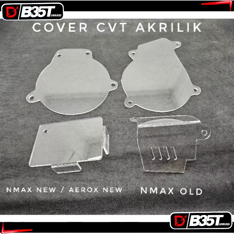 Cover Tutup Pelindung CVT Akrilik Transparan Nmax Old New Aerox Old New Lexi Cover CVT Yamaha Akrili