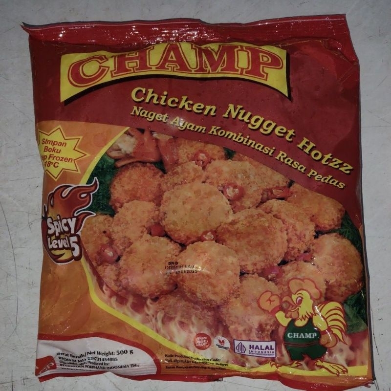 

CHAMP NUGGET HOTZZ SPICY LVL.5 500 GRAM