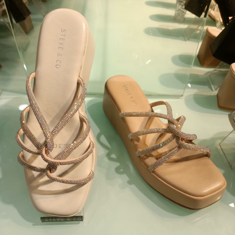 sandal wanita wedges 5cm STEVE&CO original