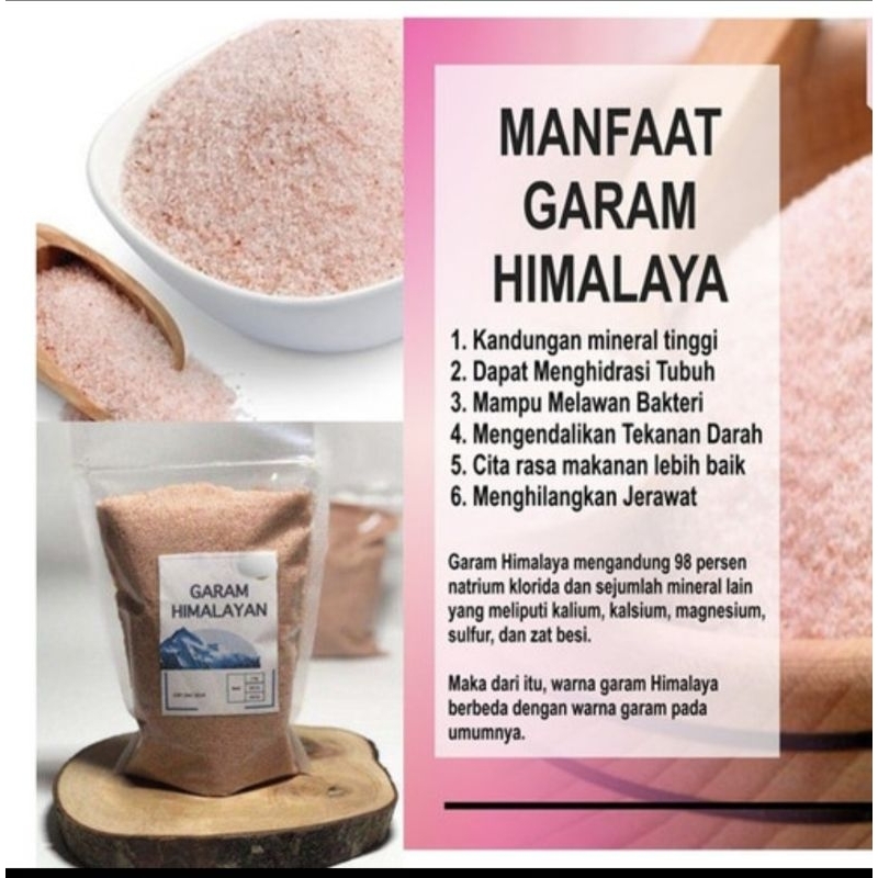 [ PROMO ] Murni Garam himalaya pink himalayan salt original garam dapur superfood garam pink salt su