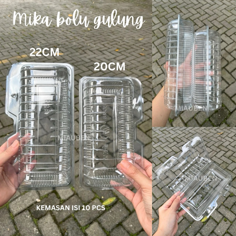 (10pcs) Mika bolu gulung 17cm 20cm 22cm mika kue bolu