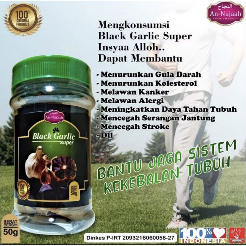 

Black Garlic Super Bawang Hitam isi 50gram