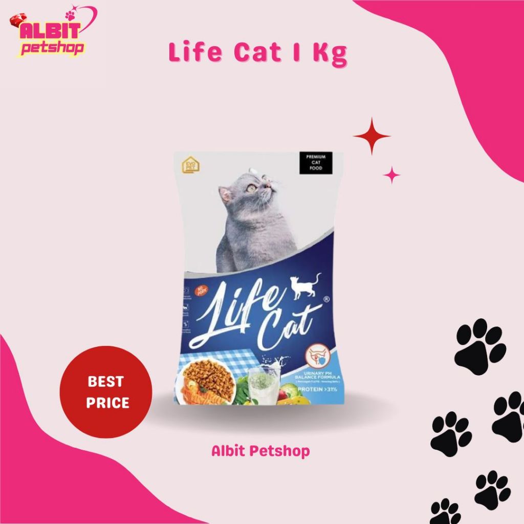 Life Cat Food Life CatFood 1 kg  Makanan Kucing Premium Cat Food