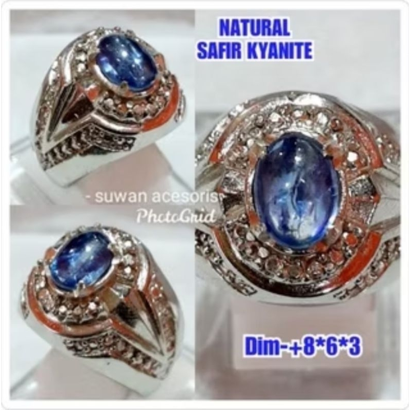 cincin batu safir kyanite