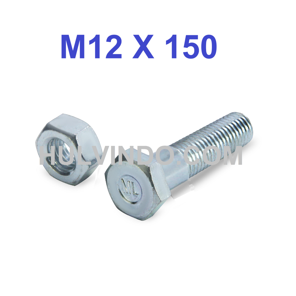 BAUT MUR HEX PUTIH M12 X 150