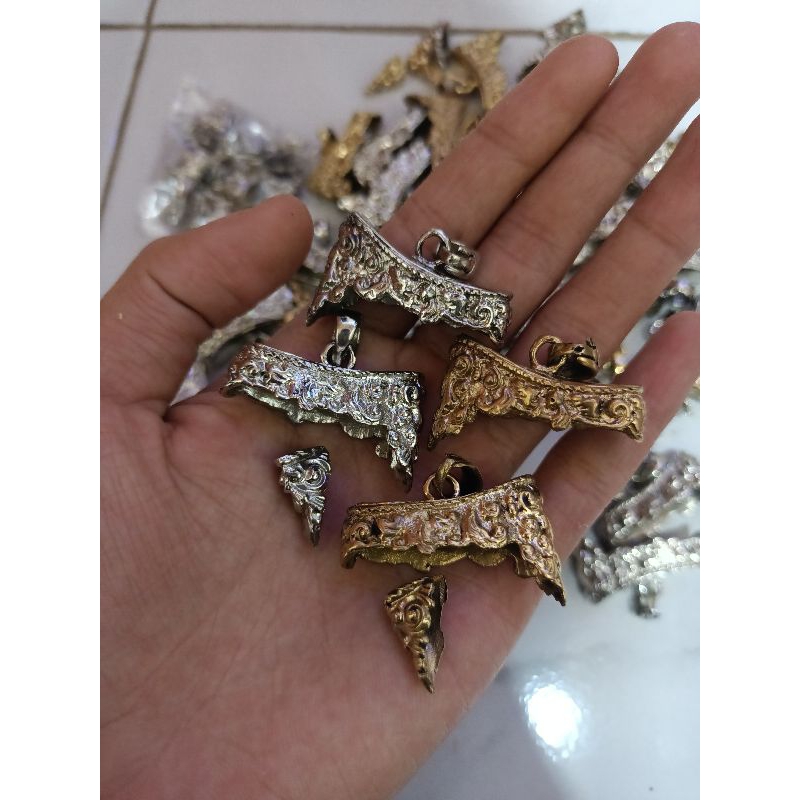 lilith_shop Ring Liontin Kuham Perak Desain Kuku Harimau