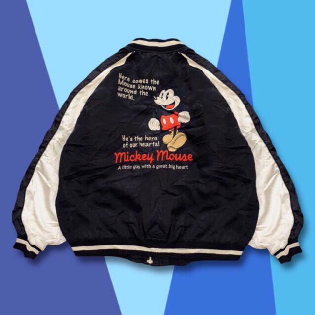 Disney Varsity Mickey Mouse Full Bordir Vintage