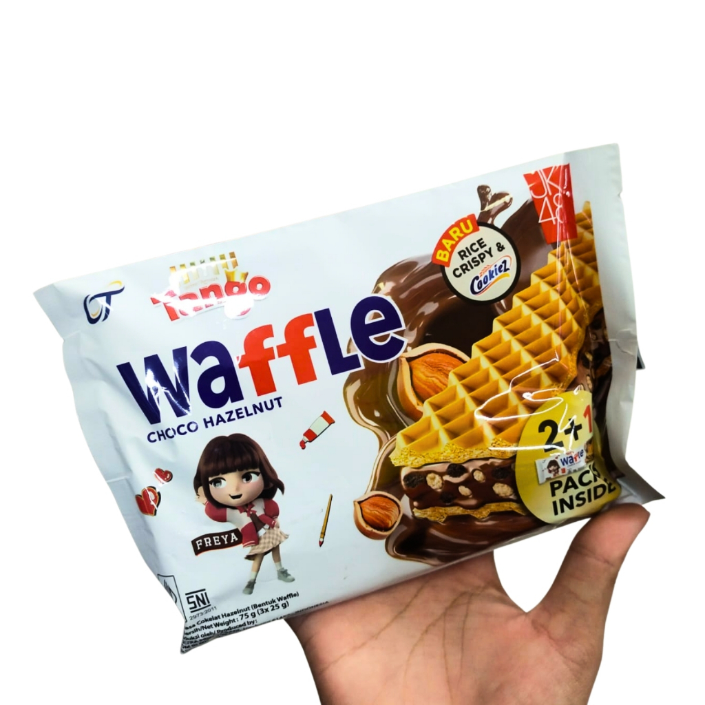 

Tango Waffle Cranch Milk Coklat isi 3 @25gr Wafer Makanan Ringan Camilan