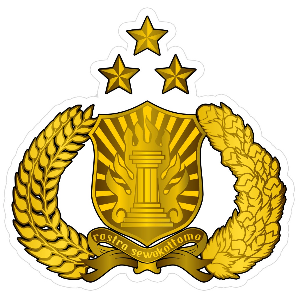 

STIKER VINYL LOGO TRIBRATA POLISI / POLRI KISS CUT