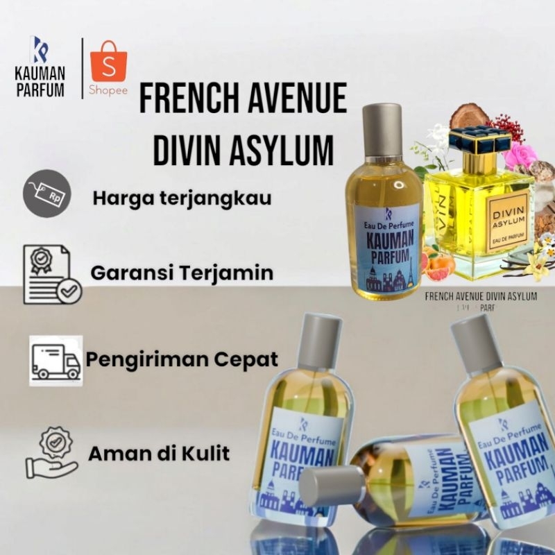 Kauman Inspired Divin Asylum French Avenue Parfum Pria Parfum Wanita