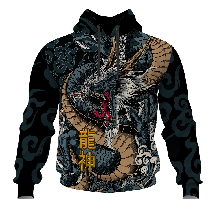 DRAGON RYUJIN JAPANESE STYLE Hoodie Jaket Sweater Dewasa Fullprint