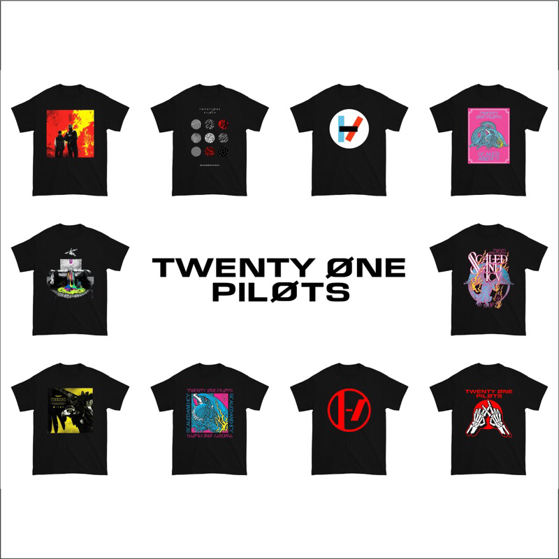 Kaos Twenty One Pilots | Kaos Band Twenty One Pilots | Baju Twenty One Pilots Band | Baju Band Twent