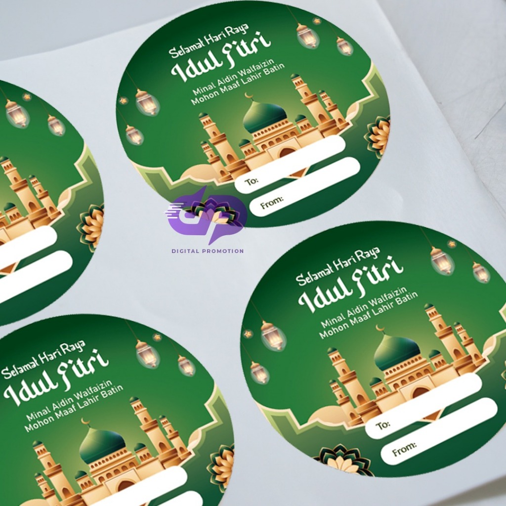 

Sticker Idul Fitri Bulat 24 pcs (Masjid) | Sticker Hampers Idul Fitri | Sticker Toples Bulat