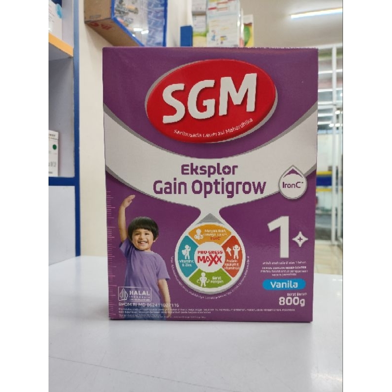 

SGM EKSPLOR GAIN OPTIGROW VANILA 800GR SUSU PERTUMBUHAN