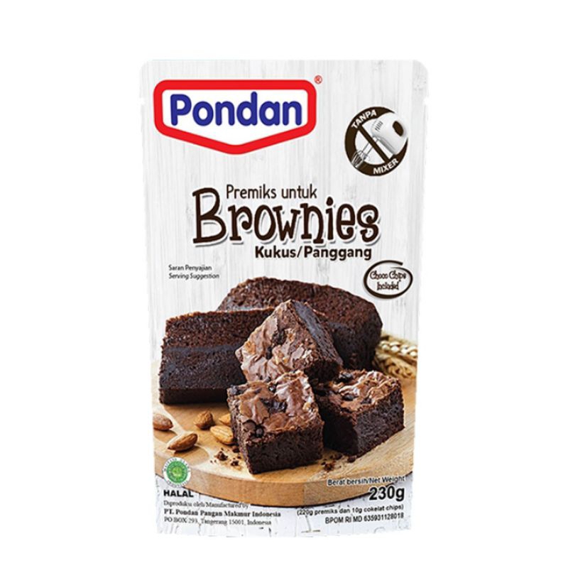 

Pondan brownies kukus