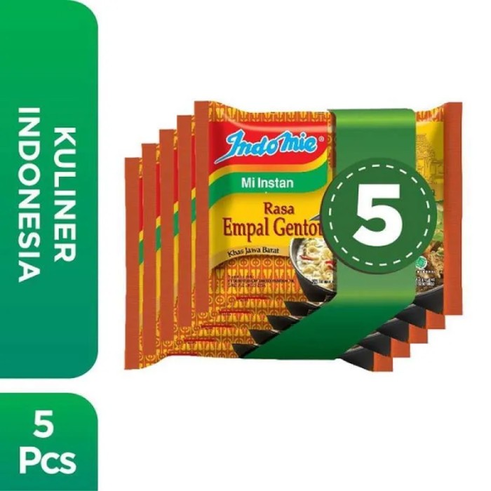 

Indomie Empal Gentong Mie Instant Kuah 5 Pcs 75 gr Mie Instant Kuah