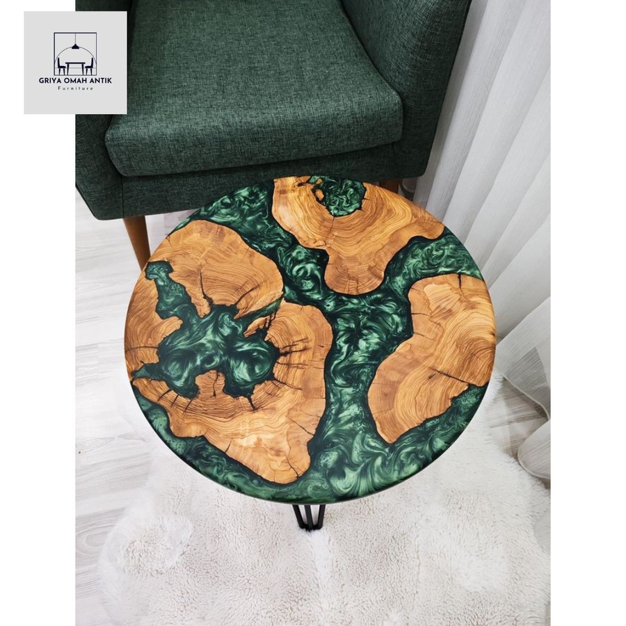 meja resin/meja terbaru/meja kayu/meja ruang tamu/meja lesehan/meja custom/meja bulat/meja resin min