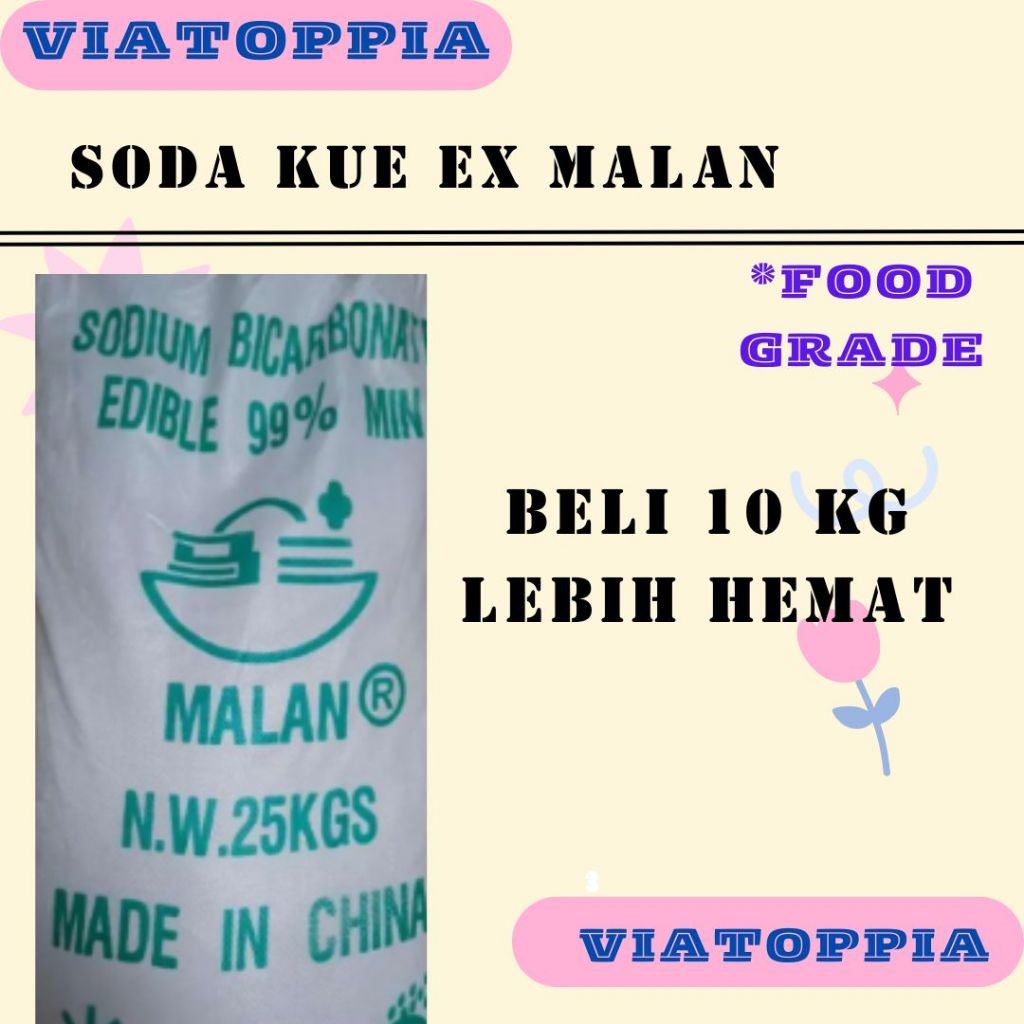 

Viatopppia Soda Kue Ex Malan Beli 10 KG Hemat