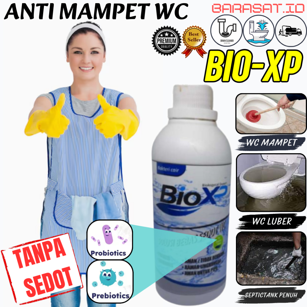 Cairan Anti Mampet WC Septictank Luber Mampet BIo XP Pengurai Limbah Organik Tanpa Sedot