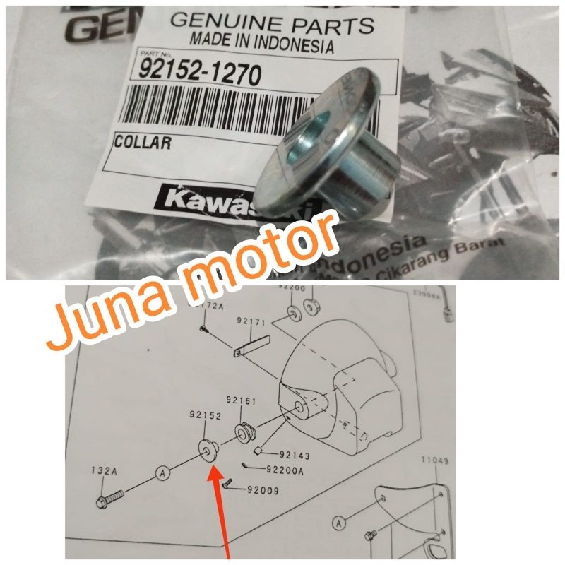 bosh batok lampu bulat depan ninja ss r original