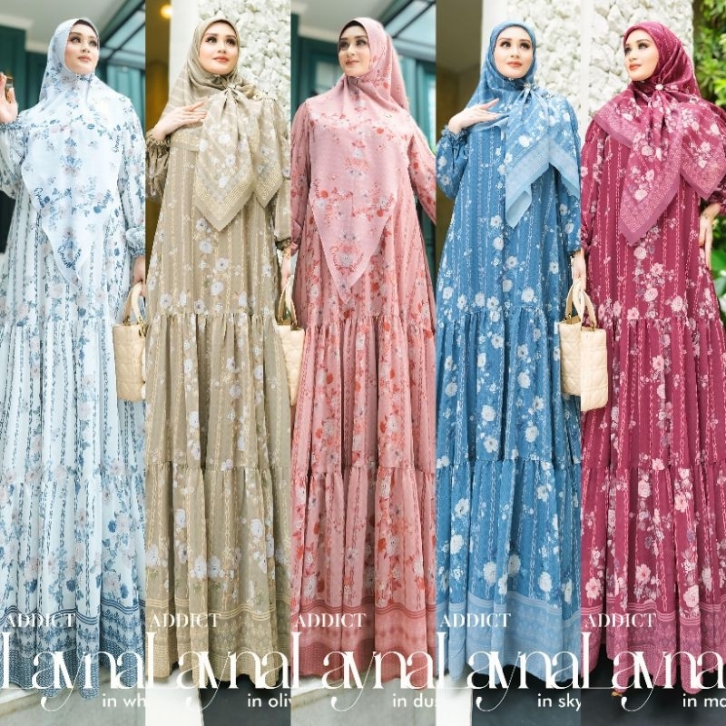 LAYLA SERIES BY OMEIRO Rosaline vol 7 Series Dress Scraft Khimar Syari by Omeiro READY RGS