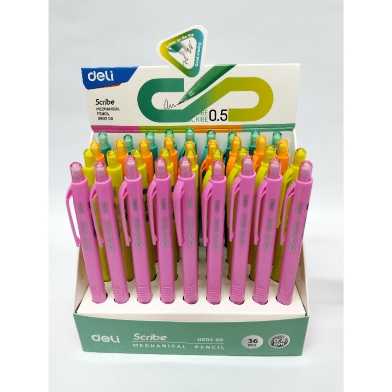 

Deli Pencil Mechanical Scribe Pensil Mekanik 0.5 mm (U602 00)