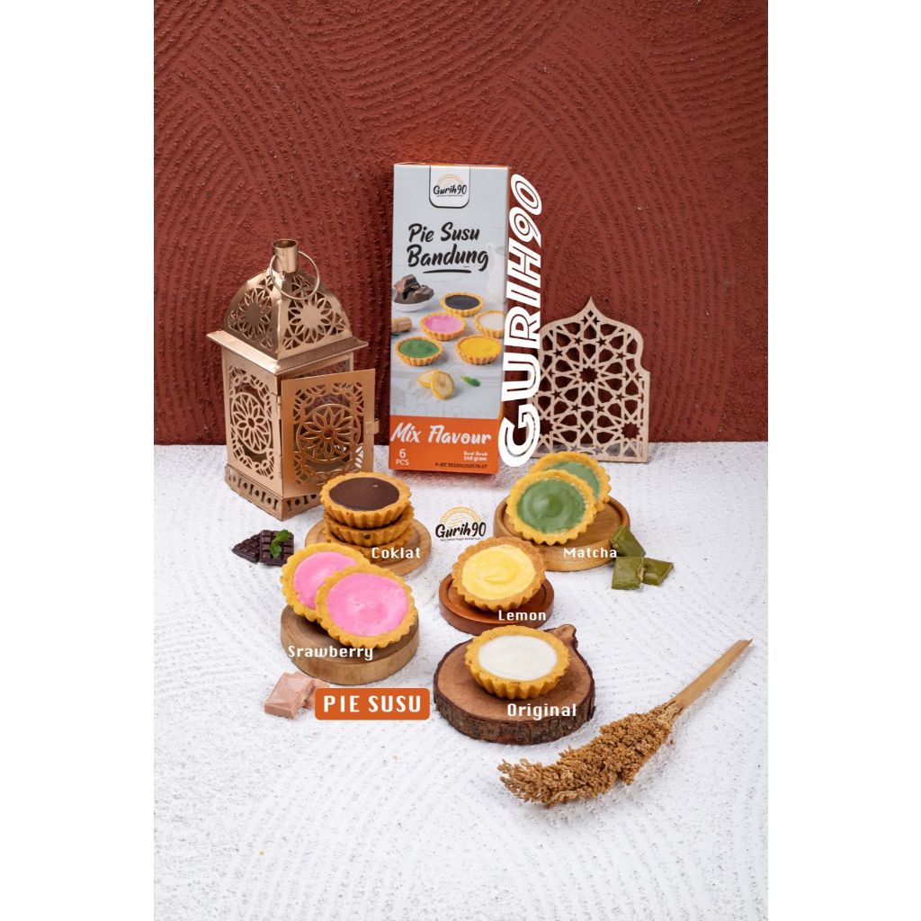 

Pie Susu Mix 6 pcs | Pai susu | Camilan | Kue kering | Coklat