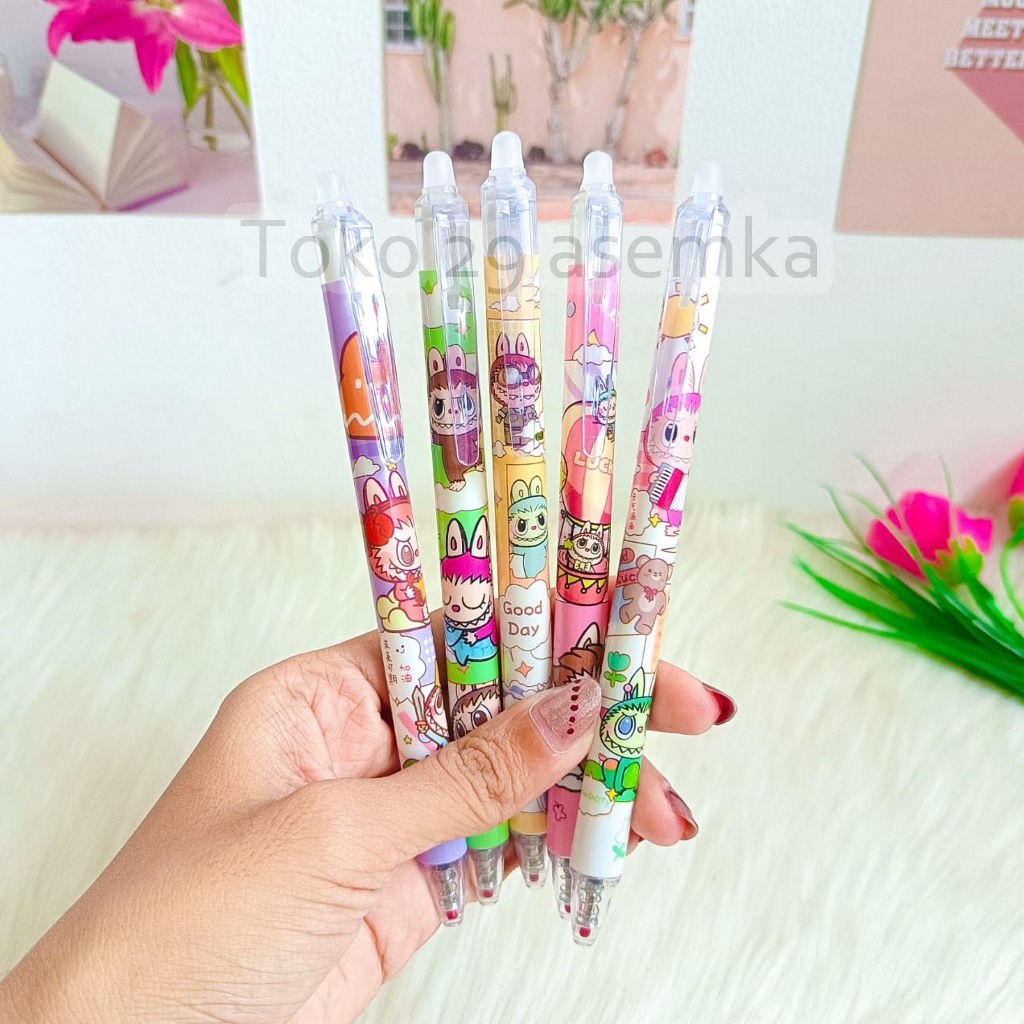 

PULPEN CETEK ERASEABLE LABUBU PC-1797 PEN BISA DIHAPUS ALAT TULIS BOLPOIN UNIK IMUT MURAH PEN GEL