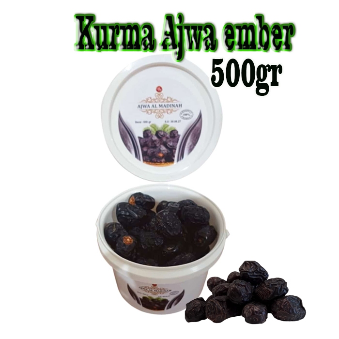

kurma ajwa ALMADINA 500gr kemasan ember