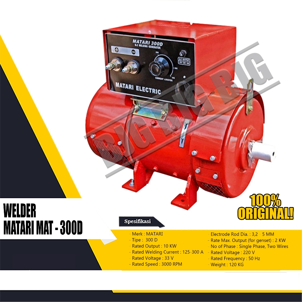 DINAMO LAS / WELDING GENERATOR MATARI MAT 300 D 2000 WATT