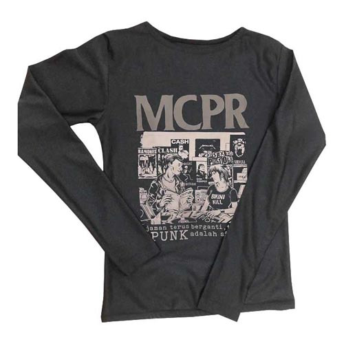 MCPR Punk Is Attitude Tshirt Hitam Casual 100% Cotton Black | Size S M L XL XXL 3XL 4XL | Tees New A