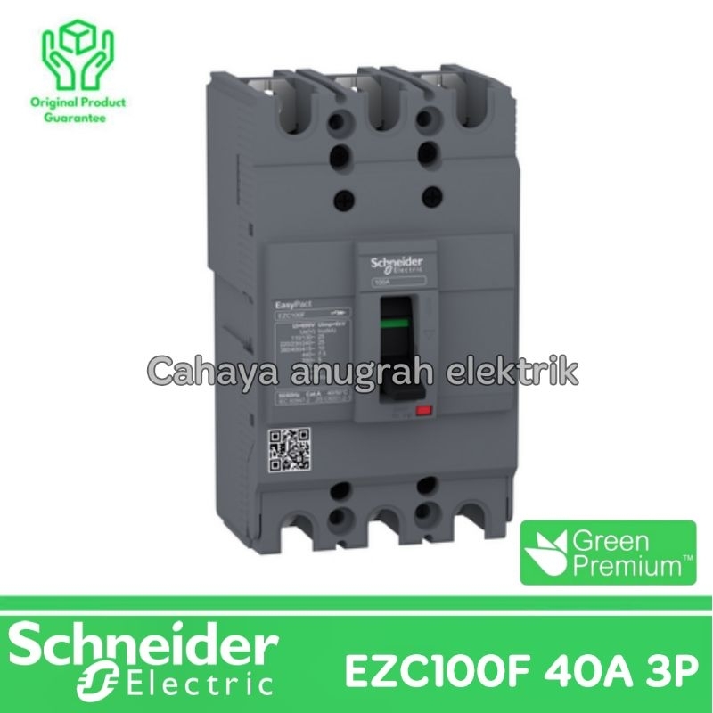 MCCB Schneider ezc100f 40A 3P MCCB NFB 40A 3Phase 100% ORIGINAL