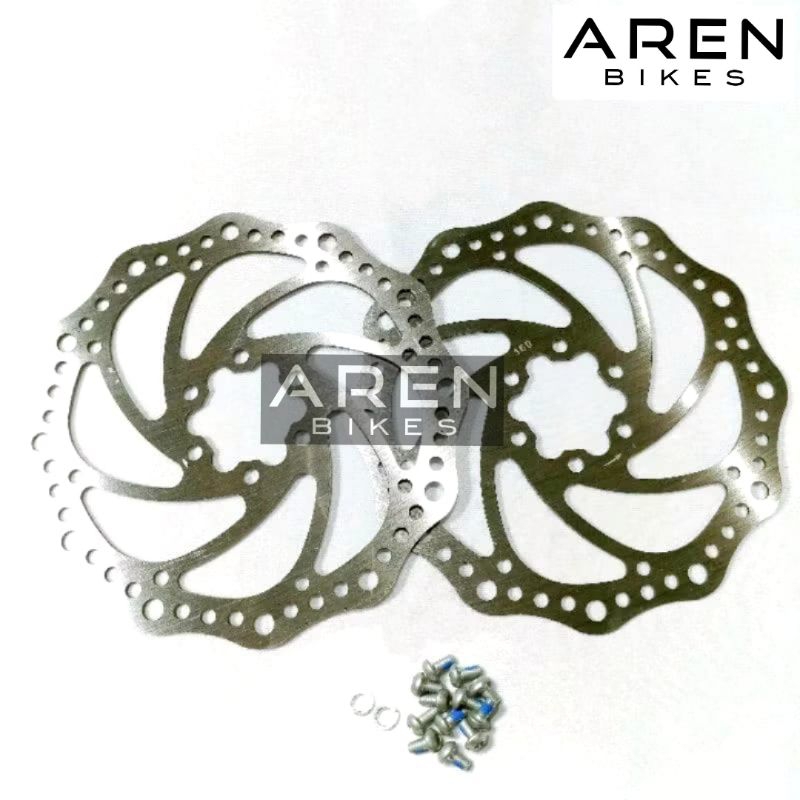 ROTOR PIRINGAN REM CAKRAM SEPEDA 160MM 160 MM 6 HOLE LUBANG DISC BRAKE MERK TREX BESI MTB SELI LIPAT