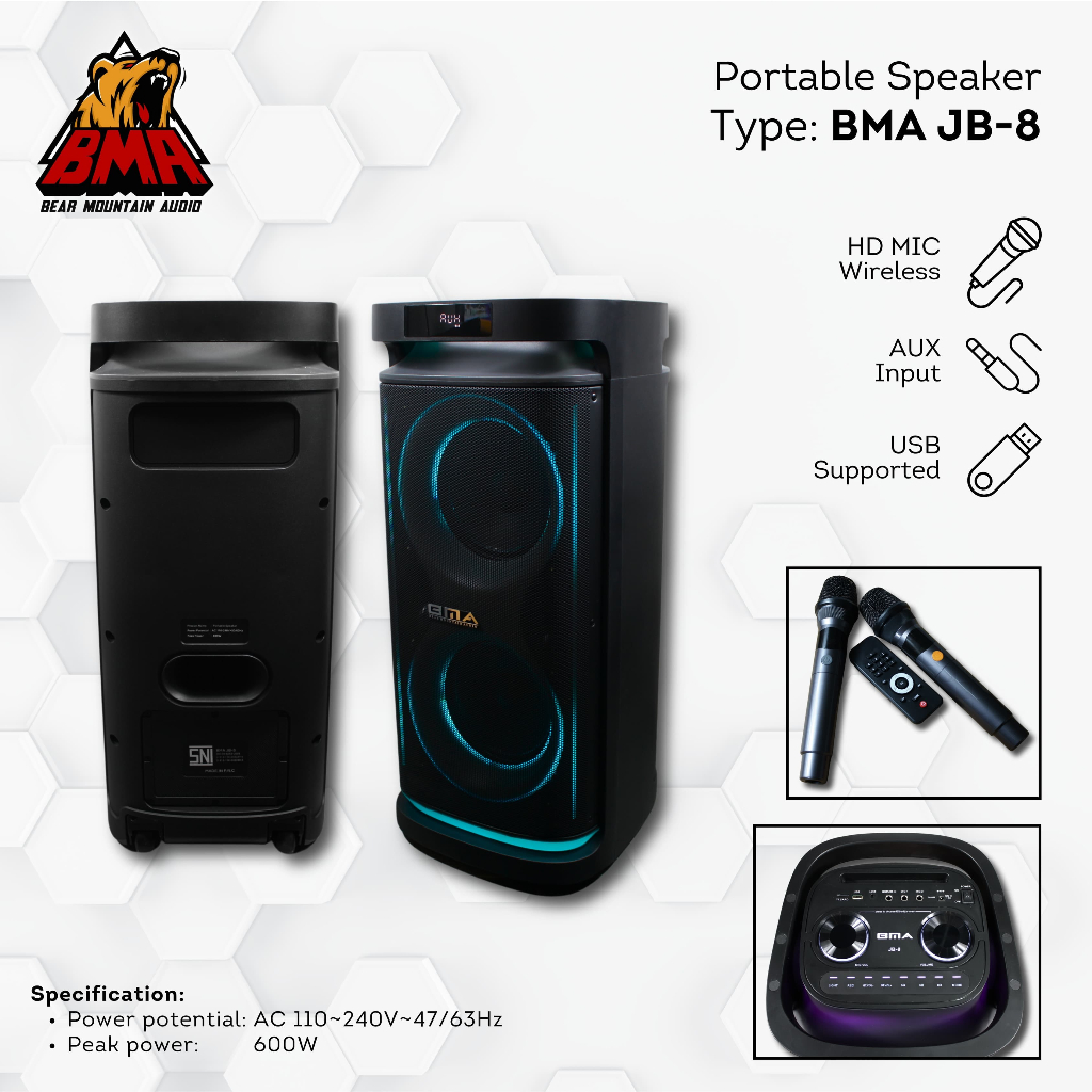 Speaker Portabel BMA New Generation/ Speaker Portabel / Speaker portabel bma jb-8