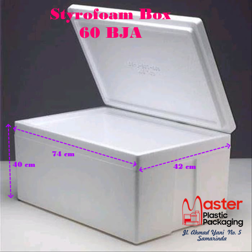 Styrofoam Box 60 BJA / Kotak gabus Frozen Food  - 74x42x40 Cm