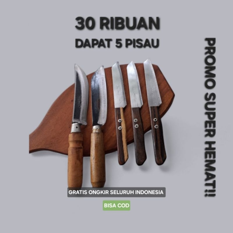 Promo 1 Set Pisau Dapur Serbaguna - Kitchenware